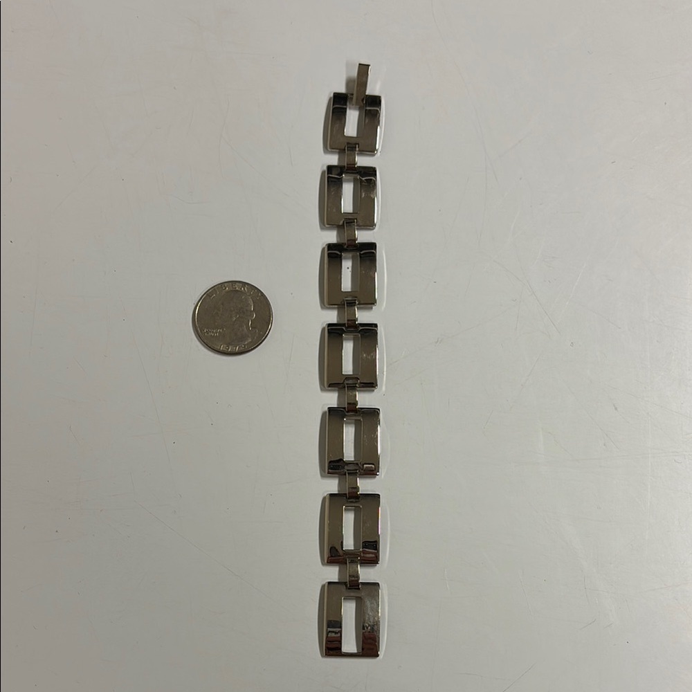 Stamped .925 Mexico Sterling Silver Unisex Bracelet